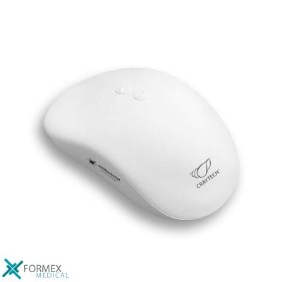 Craytech SaniKey Optical Mouse Wireless, computermuizen, laser computermuizen, desinfecteerbare computermuizen, hygiënische computermuizen, medische computermuizen, goede computermuizen, beste computermuizen, computermuis kopen