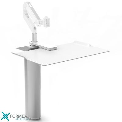 Humanscale QuickStand Under Desk, zit en sta bureau, ergonomisch, actieve werkstijl, staand werken, beste product om staand te werken, VeriDesk, Ergotron, Sta-bureau converter, sta bureau, Verstelbaar bureau, In hoogte verstelbaar bureau