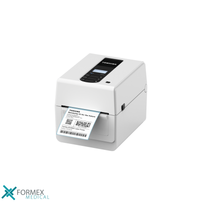 Desktop printer voor de zorgsector, Toshiba BV410D, barcode printers, labelprinter toshiba, labelprinter, labelprinters, label printer, labelprinter postnl, geruisloze en veelzijdige barcodeprinter, Formex Medical,