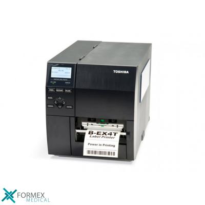 Industriële labelprinter voor de zorgsector, industriele barcode printers, Toshiba B-EX4T1, barcode printers, labelprinter toshiba, labelprinter, labelprinters, label printer, labelprinter postnl, geruisloze en veelzijdige barcodeprinter, Formex Medical,